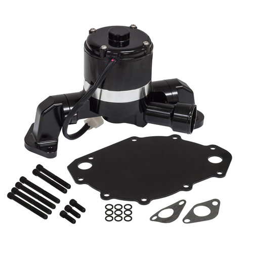 Proflow Water Pump, Electric, Aluminium, Black, 132 LPM/35 GPM at 12 Volts, BB For Ford 429-460, Each