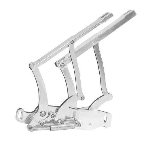 Proflow Bonnet Hinge Kit, Billet Aluminium For Ford Mustang 64-66, Polished