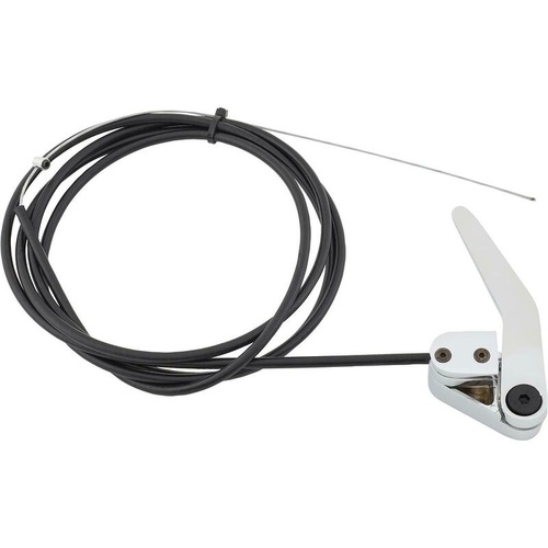 Proflow Universal Bear Jaw Door Latch Release, Boot Release, Chrome Handle with Cable Kit