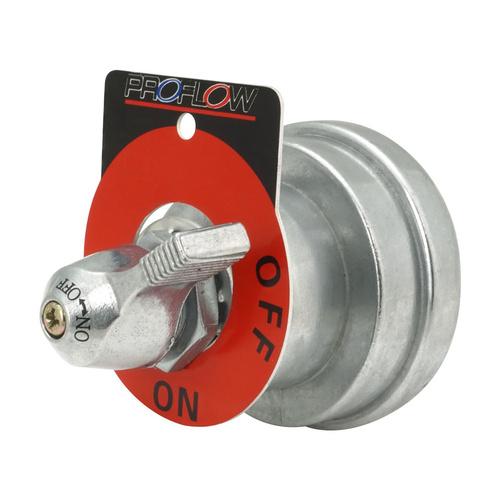 Proflow Battery Disconnect Switch, 2-Terminal, Manual, Rotary, 12v - 36v Compatible, With Switch Panel On/Off, 300 Amp