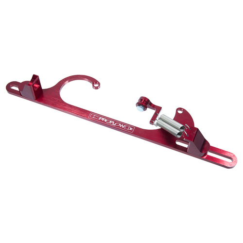 Proflow Throttle Cable Bracket, Billet Aluminium, Red Anodised, Holley 4150/4160, Each