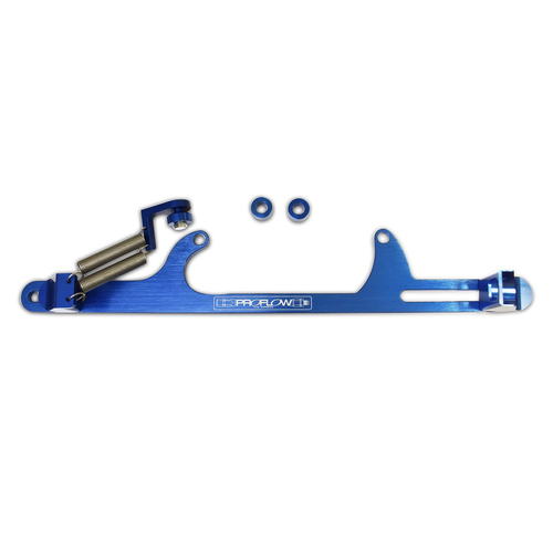 Proflow Throttle Cable Bracket, Billet Aluminium, Blue Anodised, Holley 4500, Each