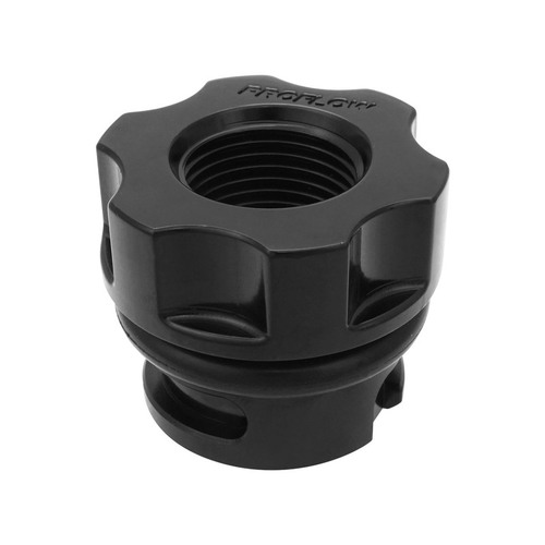 Proflow Oil Cap Breather, For Holden Commodore LS, -10AN, Twist-on, Billet Aluminium, Black, Each