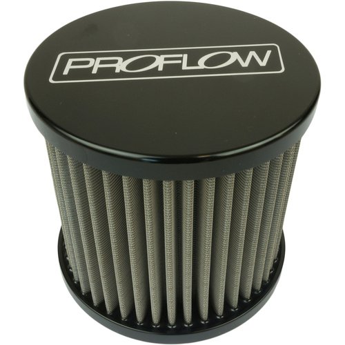 Proflow Oil Breather Filter Billet -10AN Female Thread, 90x78mm, Black