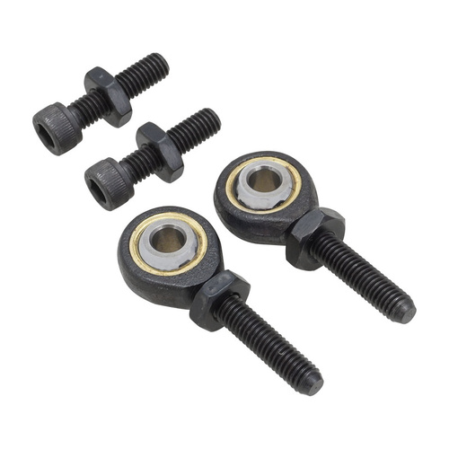 Proflow Adjustable Linkage Replacement Heim Rose Joint, LH & RH Threads, 3/16 Hole in Rod Ends, Through Bolts, 2 Piece Kit