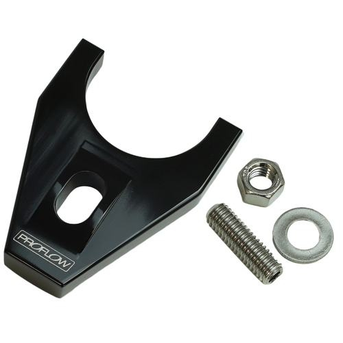 Proflow Distributor Hold-Down Clamp, Billet Aluminium, Black, Stud Mount, For Holden Commodore V8, Each