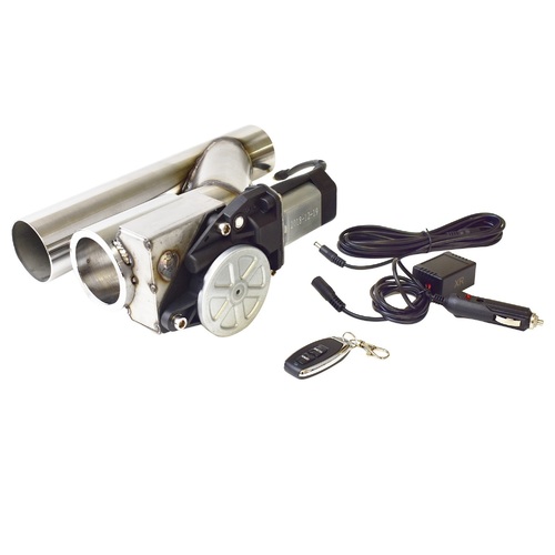 Proflow Stainless Electric Exhaust Cut Outs Series II with Remote controller Remote 2.5in.