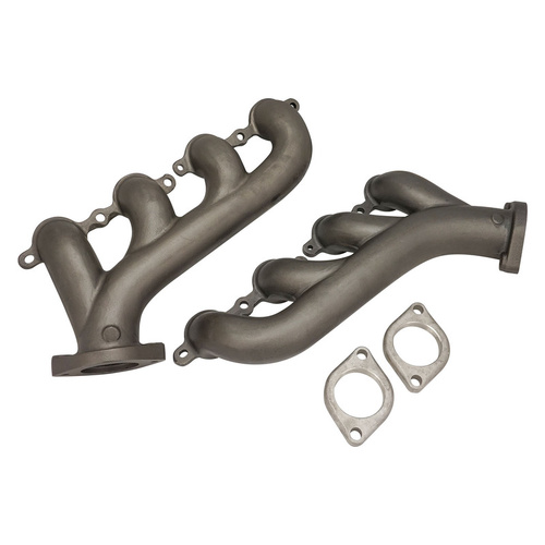 Proflow Exhaust Manifolds, For Holden / Chev LS Series Engines, High-Silicone Ductile Cast Iron, Natural, Pair