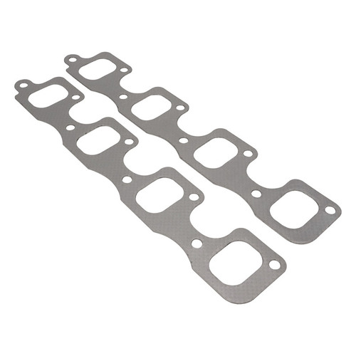 Proflow Header Extractor Gasket, For Ford V8 302 - 351C 2V, Stainless with Graphite Overlay, 1.948" X 1.489" Port, Pair