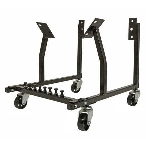 Proflow Engine Dolly, Steel, Black Powder coat, Wheels Included, GM LS Chev For Holden, Each