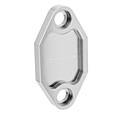 Proflow Fuel Pump Block-Off Plate, Aluminium, Silver Anodised, For Holden 253 308, Each