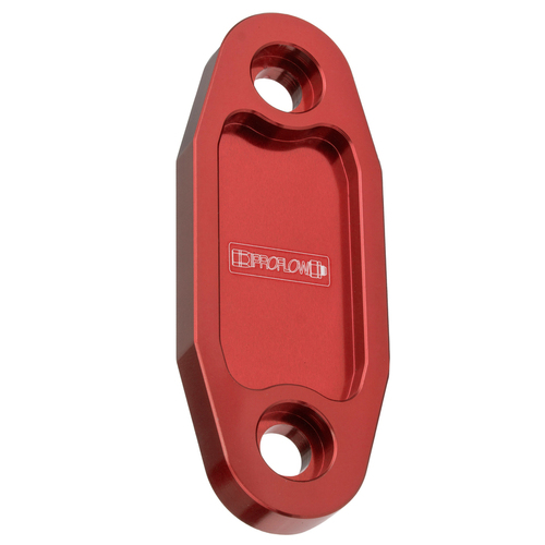 Proflow Fuel Pump Block-Off Plate, Aluminium, Red Anodised, For Ford 302-351C, Each