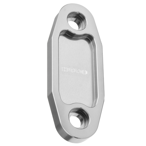 Proflow Fuel Pump Block-Off Plate, Aluminium, Silver Anodised, For Ford 302-351C, Each