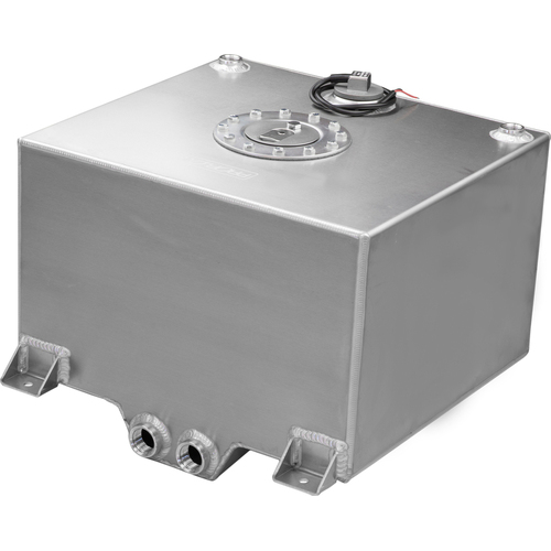 Proflow Fuel Cell, Tank, Sumped, 5Gal (19L), Aluminium, Natural 300 x 260 x 260mm, Two -12 AN Female Outlets
