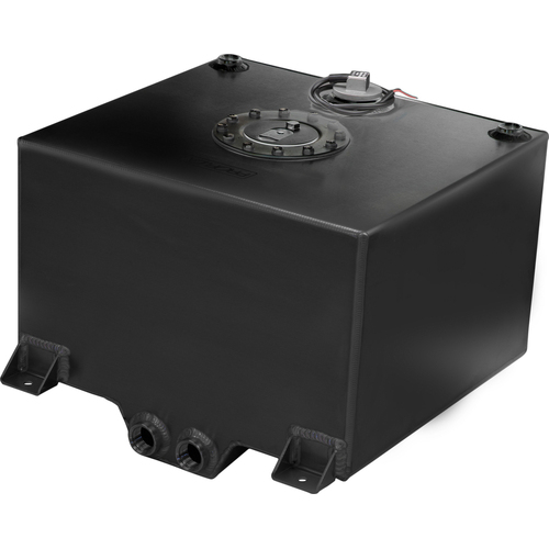 Proflow Fuel Cell, Tank, 10g, 38L, Aluminium, Black 410 x 380 x 260mm, With Sender Two -12 AN Female Outlets, Each