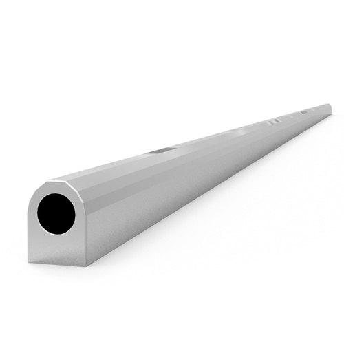 Proflow Fuel Rail Series 2 Extrusion, Raw, Aluminium, Natural, 1meter. Length, 17mm Diameter Fuel Passage, Each