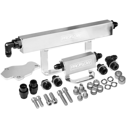Proflow Fuel Rails Kit, Billet Aluminium, Polished, For Mazda Rotary Series 6