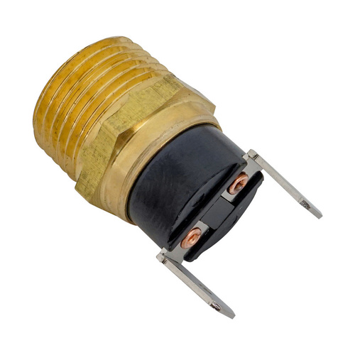 Proflow Switch, Thermostatic Fan Switch, On 185 F - Off 170 F Degrees, 3/8 Npt 15 Amp Continuous Rated