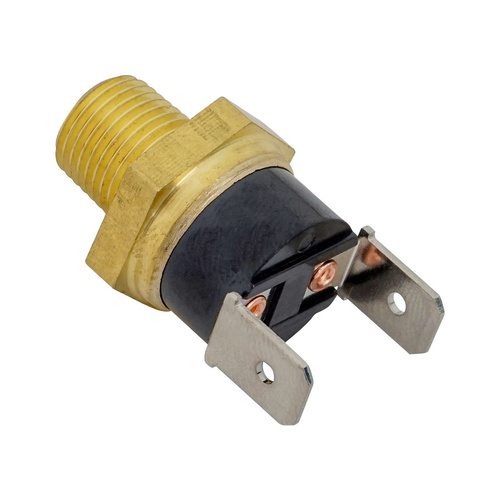 Proflow Switch, Thermostatic Fan Switch, On 185 F - Off 170 F Degrees, 1/8 Npt 15 Amp Continuous Rated