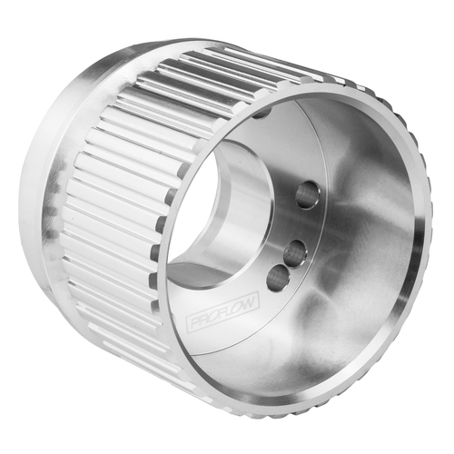 Proflow Gilmer Billet Crank Pulley With V Groove Long, Silver