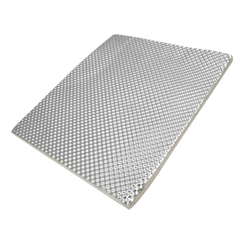 Proflow Aluminium Cool Heat Barrier, 10in. × 11in. Sound Barrier, 1, 500 C, 4.5mm Thick, Self-Adhesive