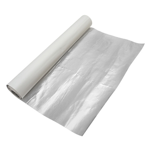 Proflow Heat Barrier, Aluminized Reflective Fibreglass Foil, 450 Degrees Celsius, Adhesive Backing, 300mm x 1270mm, 0.2mm Thick Mat