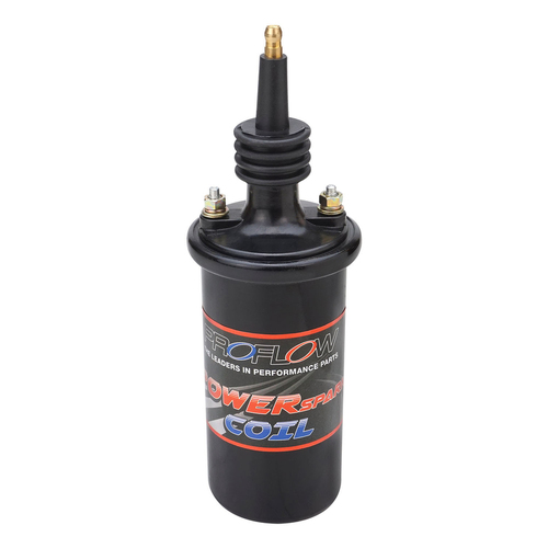 Proflow Ignition Coil, Power Striker 3 Black, Canister, Round, Oil Filled, 45,000V, 140mA, Each