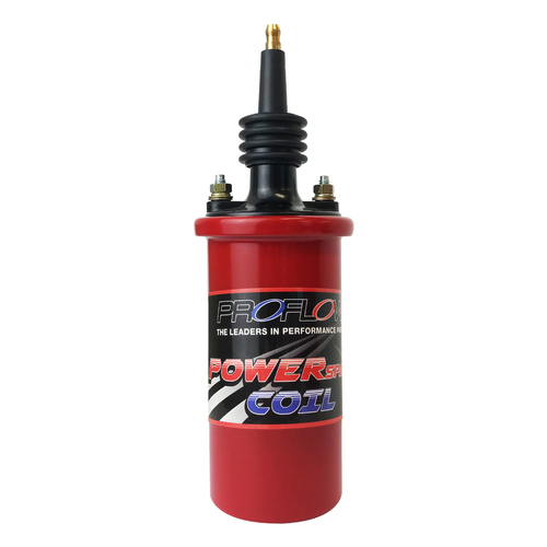 Proflow Ignition Coil, Power Striker 3, Canister, Round, Oil Filled, Red, 45,000V, 140mA, Each