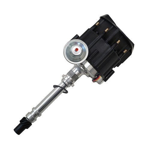 Proflow Distributor, HEI Street Series, Vacuum Advance, Black Cap, SB & BB For Chevrolet with Coil 50, 000 V