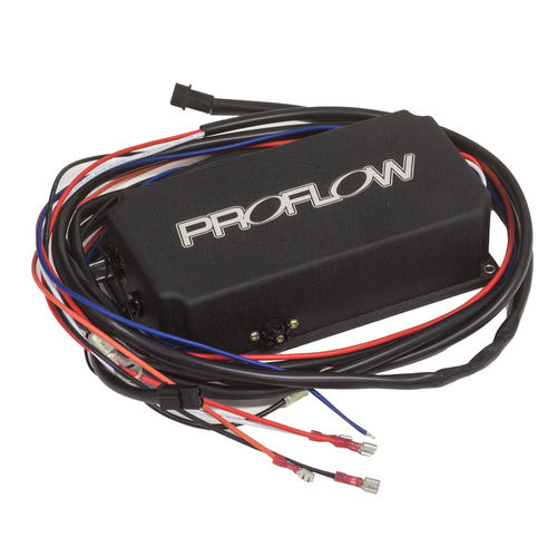Proflow Ignition Box, Multiple Spark CDI 6AL Ignition Box, 2 Rev Limiter Adjustable or Chip, Smooth Top, Black