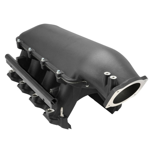 Proflow Intake Manifold, Supermax Hi Ram, Cast Aluminium,  Holden Commodore LS3/L92, with Fuel Rails, Kit, Black