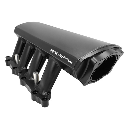 Proflow SuperMax EFI Intake Manifold With Fuel Rails, Fabricated, Black, 102mm Throttle Body, For Ford Mustang, 5.0L Coyote, Each