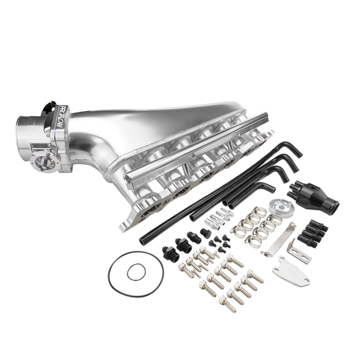 Proflow Intake Manifold Kit, Fabricated Aluminium, Polished, For Nissan RB25, Inlet Plenum, 90mm Throttle Body, Fuel Rail Kit