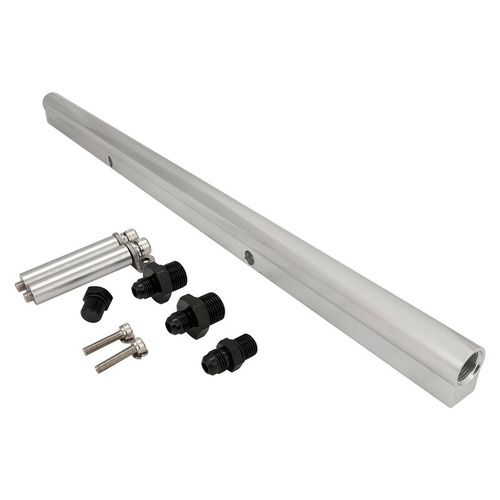 Proflow Intake Manifold Fuel Rail Kit, For Proflow Nissan RB30 Inlet Plenum, Aluminium, Silver