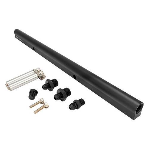 Proflow Intake Manifold Fuel Rail Kit, For Proflow Nissan RB30 Inlet Plenum, Aluminium, Black