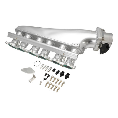 Proflow Intake Manifold Kit, Fabricated Aluminium, Polished For Toyota 1JZ-GTE non VVTI Inlet Plenum, 90mm Throttle Body, Fuel Rail