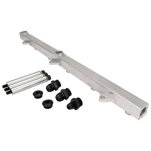 Proflow Intake Manifold Fuel Rail Kit V2, For Proflow Ford Falcon XR6 BA/BF/FG Barra Inlet Plenum, Aluminium, Silver