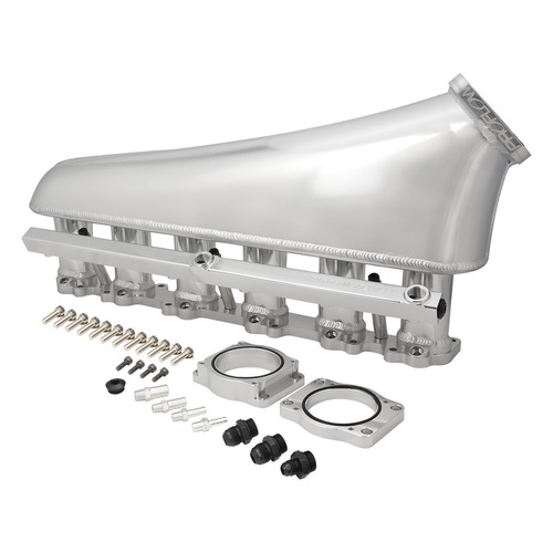 Proflow Intake Manifold Kit V2, For Ford Falcon XR6 BA/BF/FG Barra, Fabricated Aluminium, Polished, 80mm Bore