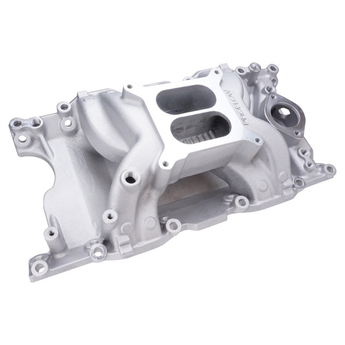 Proflow Intake Manifold, AirMax Aluminium, Natural, Square Bore, SB For Chrysler