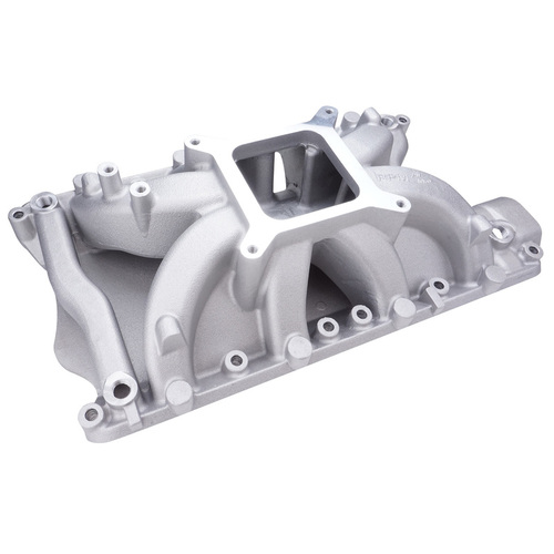 Proflow Intake Manifold, Dual Plane, For Ford 351W, Aluminium, Natural, Square Bore, Each