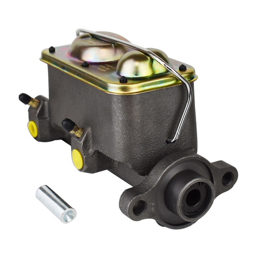 Proflow Master Cylinder, GM 70-80 Cast Iron, Natrual, 1-1.8 in. Bore, Dual Bowl, Left Port, Each