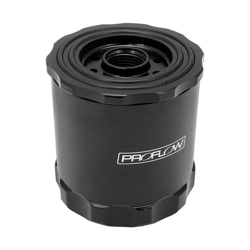 Proflow Oil Filter, Billet Aluminium Spin-on Silver Performance 3/4in. & 13/16-16 in