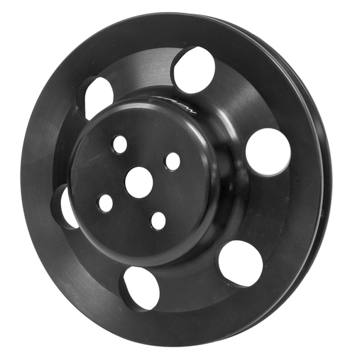 Proflow Water Pump Pulley, V-Belt, 1-Groove, Aluminium Black For Ford, 302, 351C, 351W