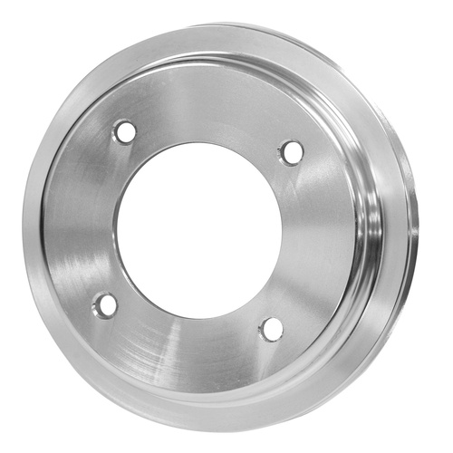 Proflow Crank Pump Pulley, V-Belt, 1-Groove, Aluminium Silver, For Holden V8 253, 308 Red Motor