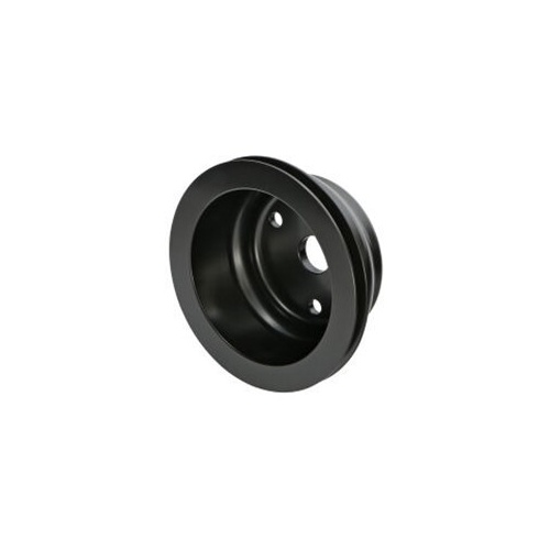 Proflow Pulley, V-Belt Crankshaft SB Chev Long Water Pump 1-Groove, Black Aluminium