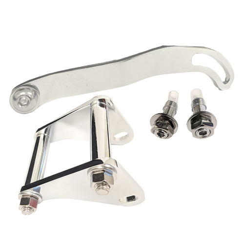 Proflow Power Steering Pump Bracket Mounting BB Chev Short Water Pump kit, Chrome