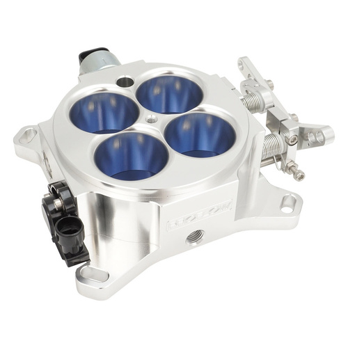 Proflow Quad Throttle Body, 4 Barrel, Universal, EFI, 4150 Square Bore, 1375 CFM, Billet Aluminium, Polished