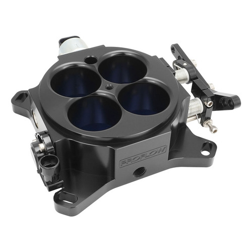 Proflow Quad Throttle Body, 4 Barrel, Universal, EFI, 4150 & 4500 Square Bore, 1375 CFM, Billet Aluminium, Black