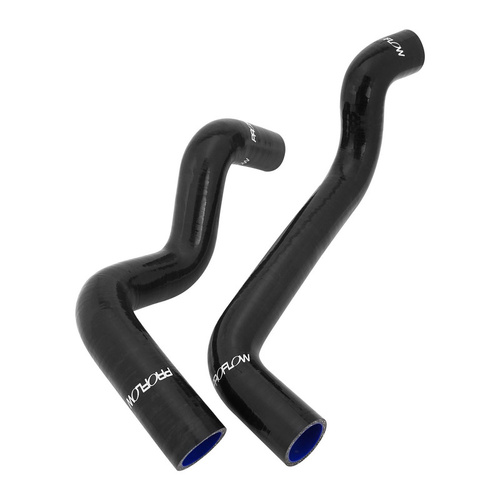 Proflow Radiator Hose Kit, Silicone, Black, 5mm wall, 4 ply, For Holden Commodore VL 304 V8 Carburetted, Kit