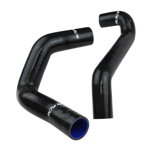 Proflow Radiator Hose Kit, Silicone, Black, 5mm wall, 4 ply, For Ford XA XB 550 Wide Core Radiator, 302 351 Cleveland 302 351C, Kit